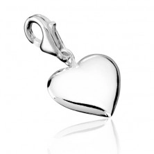 Srebrny wisiorek 925 - regularne serce