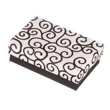 Ozdobne pudełeczko na biżuterię - czarno-białe ornamenty
