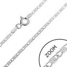 Łańcuszek ze srebra 925 - owalne ogniwa z węzełkami, 1,8 mm