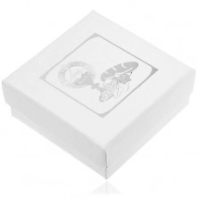 Białe pudełeczko prezentowe z motywem I Komunii Świętej