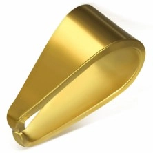 Złoty zapasowy haczyk ze stali chirurgicznej, 4 x 9 mm