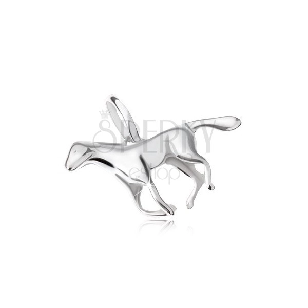 Wisiorek - cwałujący koń, srebro 925