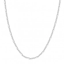 Srebrny łańcuszek 925 - wzór Figaro, ścięte błyszczące brzegi, 1,6 mm
