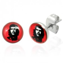 Stalowe kolczyki Che Guevara 7 mm
