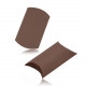 Papierowe pudełko upominkowe - brązowy kolor, teksturowana powierzchnia, składane