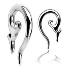 Piercing do ucha ze stali chirurgicznej - ozdobna spirala