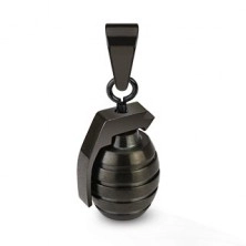 Stalowy wisiorek - jednokolorowy granat
