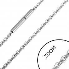 Łańcuszek ze stali - owalne, spłaszczone ogniwa, 2,2 mm