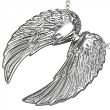 Stalowa zawieszka - anielskie skrzydła