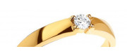 Złote pierścionki zaręczynowe